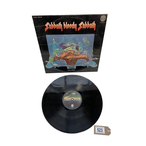 523 - Sabbath Bloody Sabbath, Black Sabbath. Space Ship label, Vinyl V-Good, Cover Used