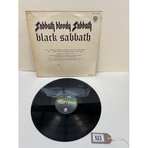 523 - Sabbath Bloody Sabbath, Black Sabbath. Space Ship label, Vinyl V-Good, Cover Used