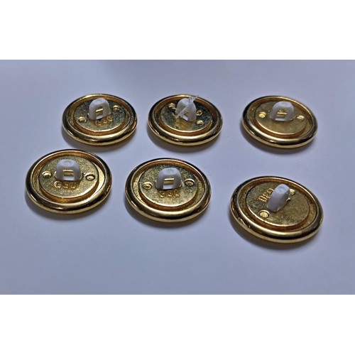 308 - A set of six 20th century dress buttons.