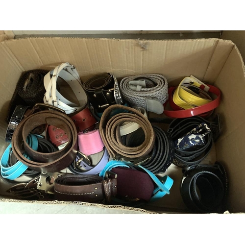 15 - A good quantity of belts in 2 boxes