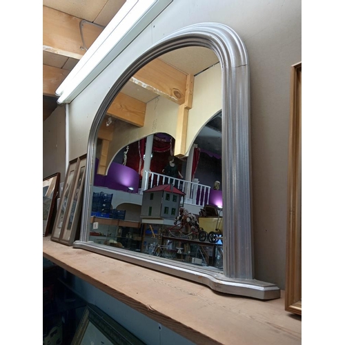 50 - A large over mantle mirror. COLLECT ONLY