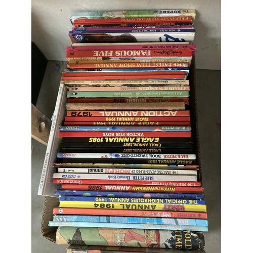 76 - A box of children's annuals