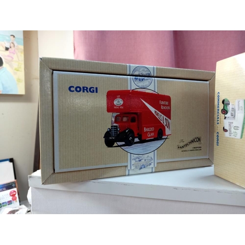 82 - 3 Boxed corgi Pantechnicon Bedford lorries