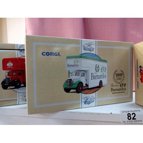 82 - 3 Boxed corgi Pantechnicon Bedford lorries