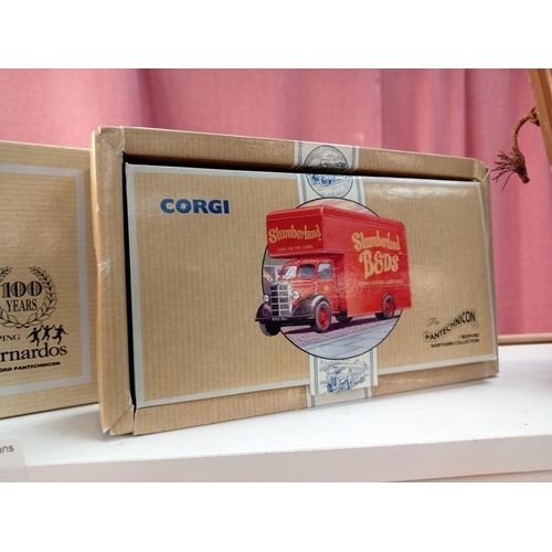 82 - 3 Boxed corgi Pantechnicon Bedford lorries