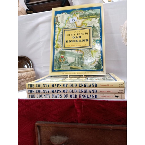91 - 4 'The county maps of old England' Oxfordshire