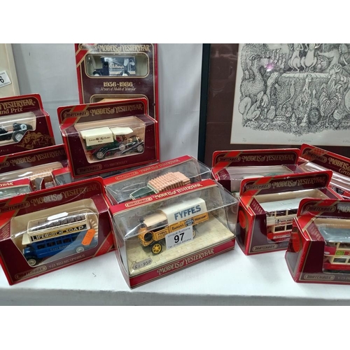 97 - A good lot of boxed matchbox diecast cars