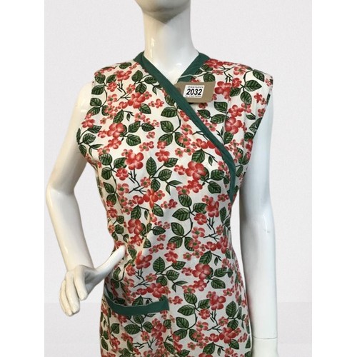 2032 - Rotar Cotton Floral print wrap over dress size 10-12