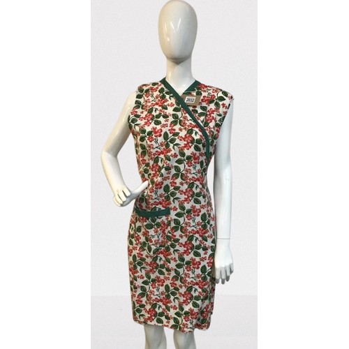 2032 - Rotar Cotton Floral print wrap over dress size 10-12