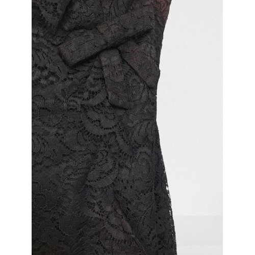 2039 - A vintage 70's Blanes London Lace Cocktail dress with Bow detail