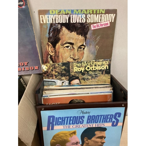 300B - 3 Boxes of LPs including Chiff, Kingston Trio, Ventures etc