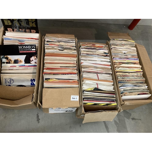 300C - 4 Boxes of 45's Records including The Herd, Love Sculpture, Mostly 60's