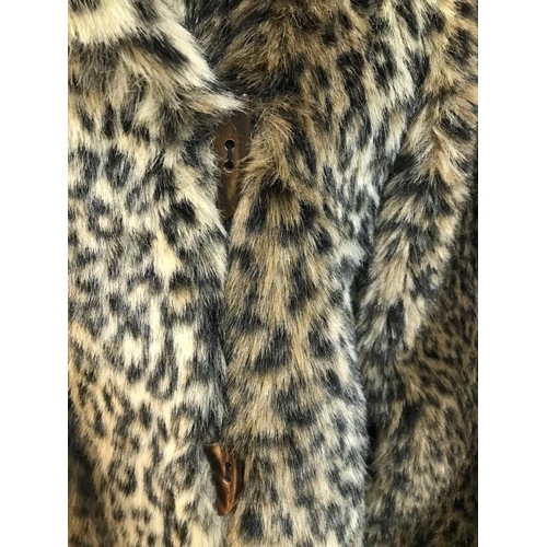 2061 - Wallis Faux Fur leopard print coat size 12