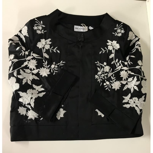 2067 - Autograph Short Jacket with embroidery flower design A/F. Size 14