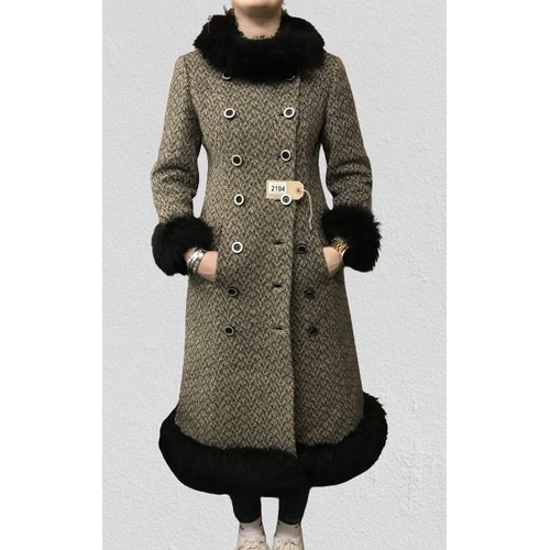 2104 - Wool with faux fur Windsmoor coat
 small fitting