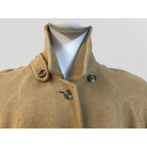 2107 - Carnal long length coat Harrods 100% camel hair made In England