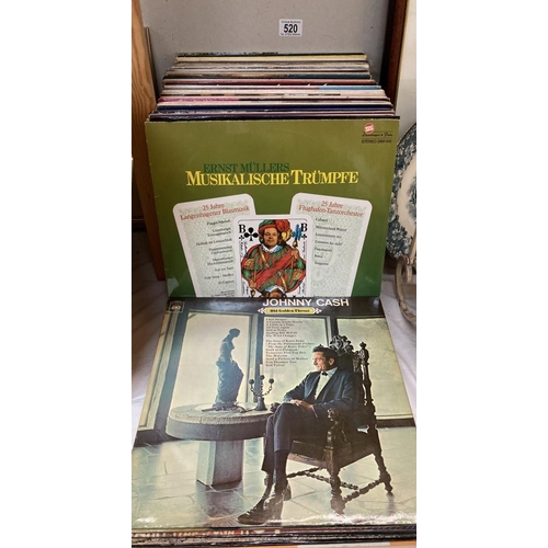 520 - A large collection of mainly classical LPs