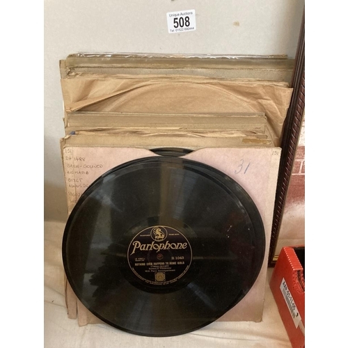 508 - A collection of 78 rpm records