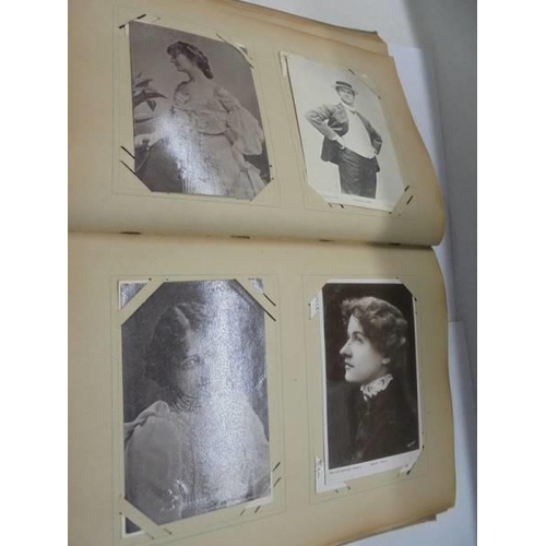 106 - An album of approximately 190 Edwardian mainly glamour postcards.