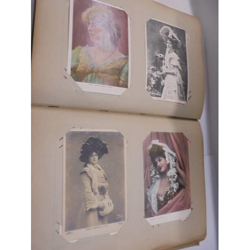 106 - An album of approximately 190 Edwardian mainly glamour postcards.