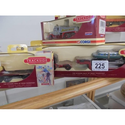 225 - Eight boxed Lledo 'Trackside' die cast vehicles.