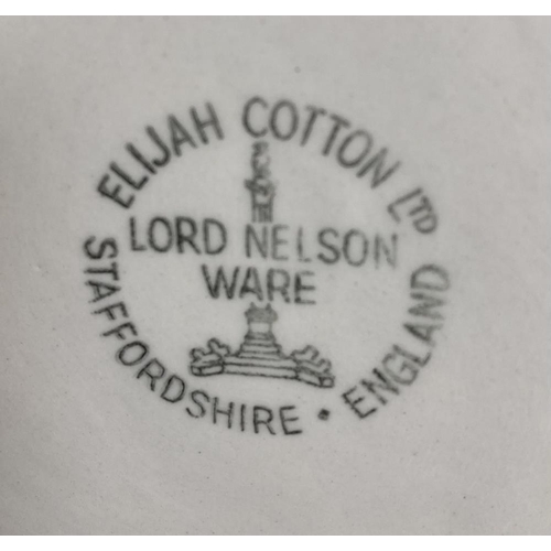 466 - An Elijah Cotton Lord Nelson ware dinner service. Circa 1960's approximately 39 pieces