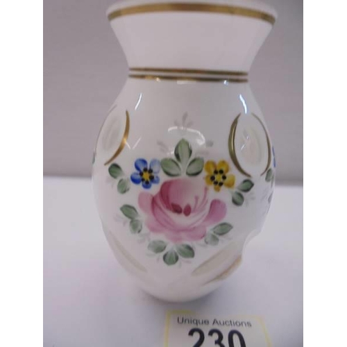 230 - A superb quality overlaid glass vase.