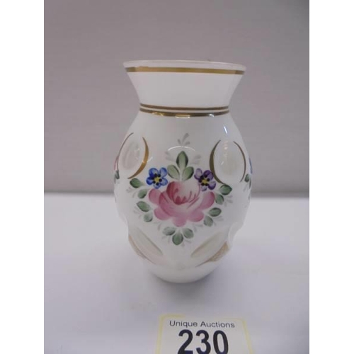 230 - A superb quality overlaid glass vase.