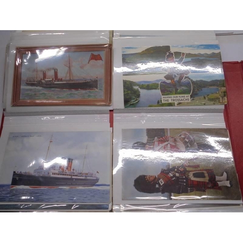 113 - Two albums of approximately 350 mainly topographical postcards.