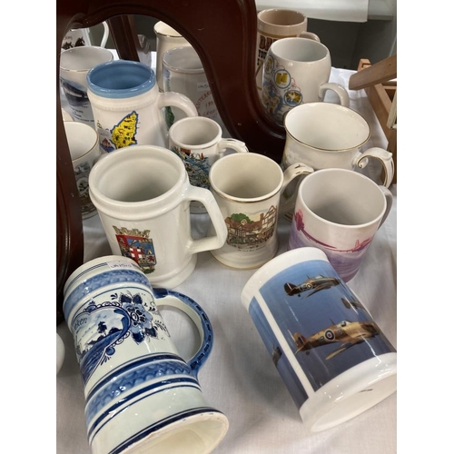 606 - A quantity of ceramic tankard mugs