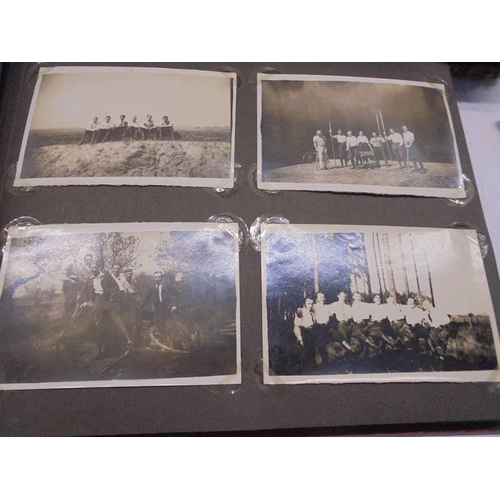 115 - Two German WW2 related photograph albums including Luftwaffe Anti Aircraft unit and RAD Luftwaffe An... 