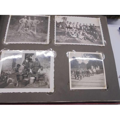 115 - Two German WW2 related photograph albums including Luftwaffe Anti Aircraft unit and RAD Luftwaffe An... 