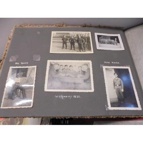 115 - Two German WW2 related photograph albums including Luftwaffe Anti Aircraft unit and RAD Luftwaffe An... 