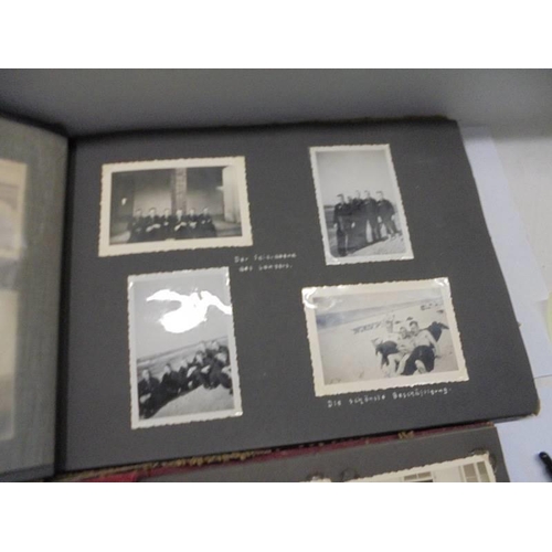 115 - Two German WW2 related photograph albums including Luftwaffe Anti Aircraft unit and RAD Luftwaffe An... 