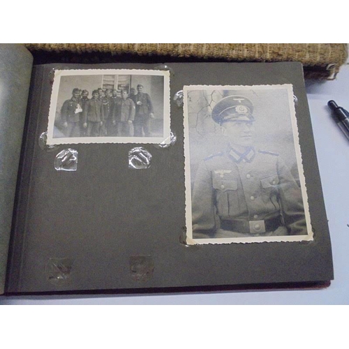 115 - Two German WW2 related photograph albums including Luftwaffe Anti Aircraft unit and RAD Luftwaffe An... 