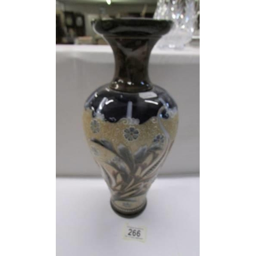 266 - A Royal Doulton stoneware vase.