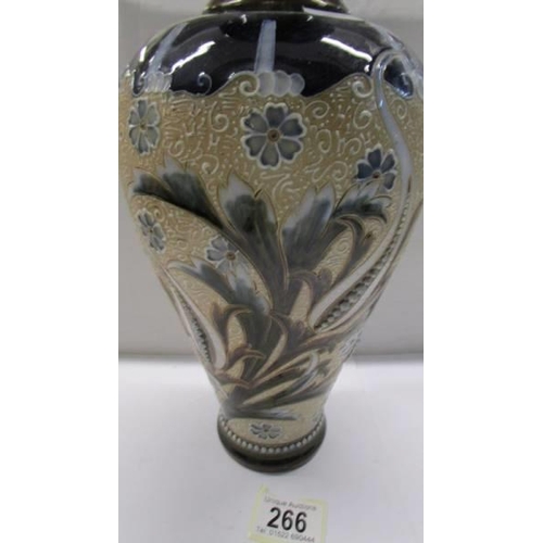 266 - A Royal Doulton stoneware vase.