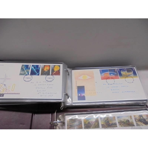 119 - Three albums of Royal Mail first day covers.