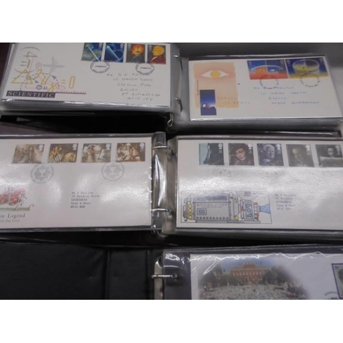 119 - Three albums of Royal Mail first day covers.