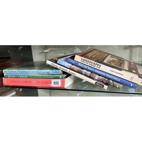 800 - A quantity of railway books & artistic books on railways