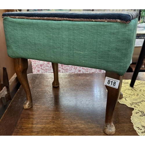 818 - An Upholstered footstool