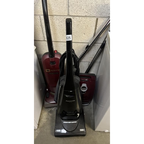 825 - 2 Upright & 1 Cylinder vacuum cleaner (Maytag & Panasonic)