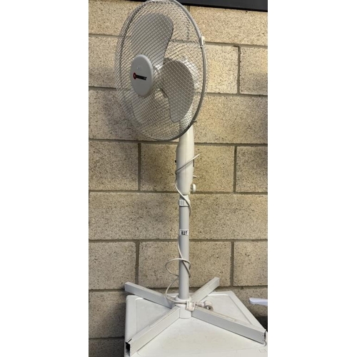 827 - An Electric fan on tall stand