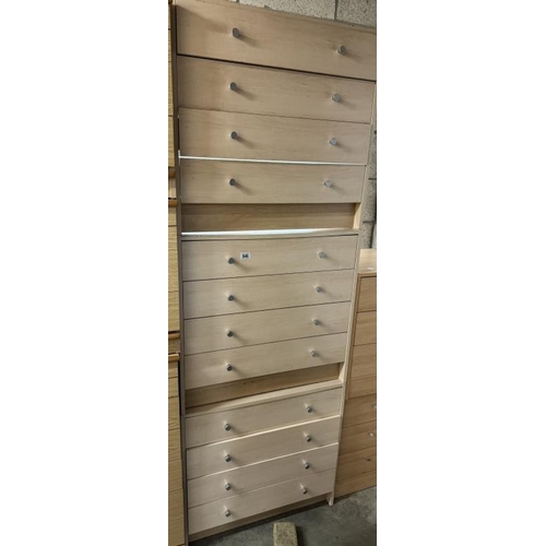 846 - 3 x 4 drawer bedroom units’ width 9