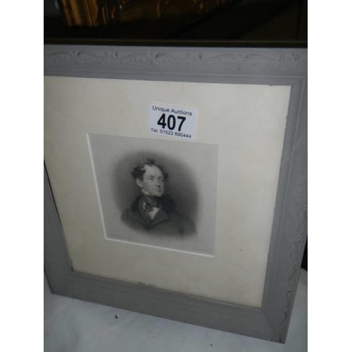 407 - Two early 20th century framed and glazed engravings. COLLECT ONLY.