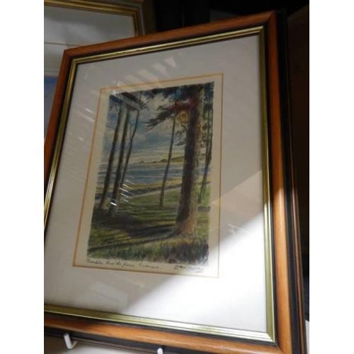 450 - Four good framed and glazed prints including Turner, COLLECT ONLY.