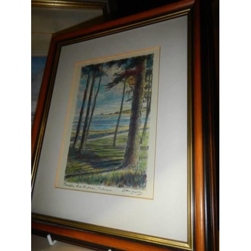 450 - Four good framed and glazed prints including Turner, COLLECT ONLY.