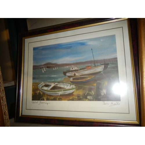 450 - Four good framed and glazed prints including Turner, COLLECT ONLY.