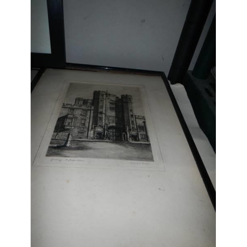 457 - Two shelves of prints including architectural, COLLECT ONLY.