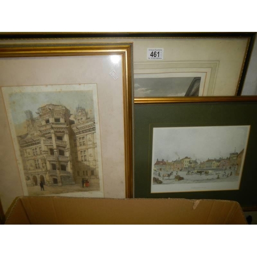 461 - Fifteen good framed engravings, COLLECT ONLY,